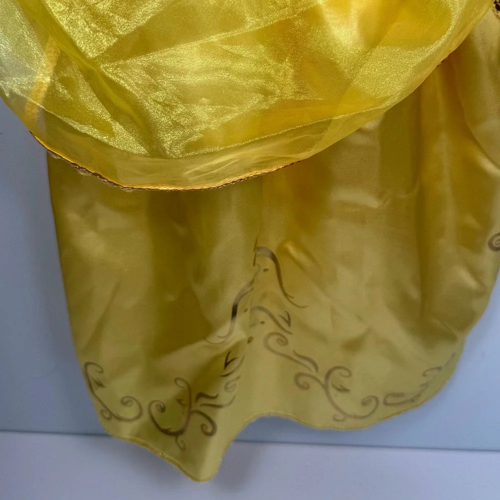 Disney Belle Beauty & the Beast Princess Costume Majestic Dress 4-6X Roses Gold